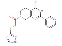 2-pyridin-3-yl-7-[(1H-1,2,4-triazol-3-ylthio)acetyl]-5,6,7,8-tetrahydropyrido[3,4-d]pyrimidin-4(3H)-one