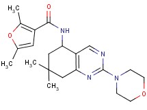 N-[7,7-dimethyl-2-(4-morpholinyl)-5,6,7,8-tetrahydro-5-quinazolinyl]-2,5-dimethyl-3-furamide
