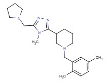 1-(2,5-dimethylbenzyl)-3-[4-methyl-5-(pyrrolidin-1-ylmethyl)-4H-1,2,4-triazol-3-yl]piperidine