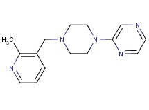 2-{4-[(2-methyl-3-pyridinyl)methyl]-1-piperazinyl}pyrazine bis(trifluoroacetate)