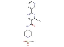 4-methyl-N-[1-(methylsulfonyl)piperidin-4-yl]-2-pyridin-3-ylpyrimidine-5-carboxamide