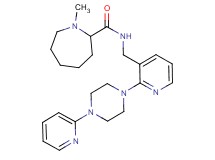 1-methyl-N-({2-[4-(2-pyridinyl)-1-piperazinyl]-3-pyridinyl}methyl)-2-azepanecarboxamide