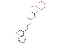 N-1,9-dioxaspiro[5.5]undec-4-yl-4-(1H-indol-3-yl)butanamide
