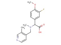 (3-fluoro-4-methoxyphenyl){methyl[(3-methylpyridin-4-yl)methyl]amino}acetic acid