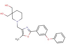 (1-{[5-methyl-2-(3-phenoxyphenyl)-1,3-oxazol-4-yl]methyl}piperidine-3,3-diyl)dimethanol