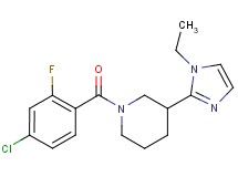 1-(4-chloro-2-fluorobenzoyl)-3-(1-ethyl-1H-imidazol-2-yl)piperidine