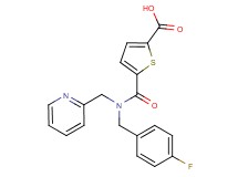 5-{[(4-fluorobenzyl)(pyridin-2-ylmethyl)amino]carbonyl}thiophene-2-carboxylic acid