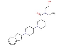 1'-(2,3-dihydro-1H-inden-2-yl)-N-ethyl-N-(2-hydroxyethyl)-1,4'-bipiperidine-3-carboxamide