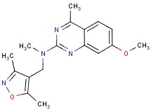 N-[(3,5-dimethylisoxazol-4-yl)methyl]-7-methoxy-N,4-dimethylquinazolin-2-amine