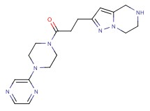 2-{3-oxo-3-[4-(2-pyrazinyl)-1-piperazinyl]propyl}-4,5,6,7-tetrahydropyrazolo[1,5-a]pyrazine dihydrochloride