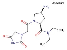 (2S,4S)-4-amino-1-[(2,4-dioxoimidazolidin-1-yl)acetyl]-N,N-diethylpyrrolidine-2-carboxamide
