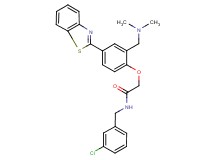 2-{4-(1,3-benzothiazol-2-yl)-2-[(dimethylamino)methyl]phenoxy}-N-(3-chlorobenzyl)acetamide