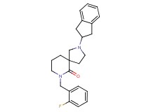 2-(2,3-dihydro-1H-inden-2-yl)-7-(2-fluorobenzyl)-2,7-diazaspiro[4.5]decan-6-one