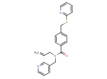 N-allyl-N-(pyridin-3-ylmethyl)-4-[(pyridin-2-ylthio)methyl]benzamide