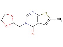 3-(1,3-dioxolan-2-ylmethyl)-6-methylthieno[2,3-d]pyrimidin-4(3H)-one