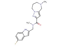 N-[(5-fluoro-1H-indol-2-yl)methyl]-N,5-dimethyl-5,6,7,8-tetrahydro-4H-pyrazolo[1,5-a][1,4]diazepine-2-carboxamide
