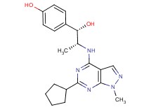 4-{(1S*,2R*)-2-[(6-cyclopentyl-1-methyl-1H-pyrazolo[3,4-d]pyrimidin-4-yl)amino]-1-hydroxypropyl}phenol