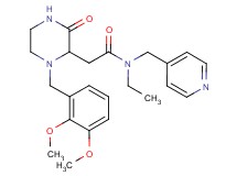 2-[1-(2,3-dimethoxybenzyl)-3-oxo-2-piperazinyl]-N-ethyl-N-(4-pyridinylmethyl)acetamide
