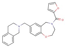 7-(3,4-dihydro-2(1H)-isoquinolinylmethyl)-4-(2-furoyl)-2,3,4,5-tetrahydro-1,4-benzoxazepine