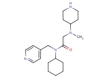 N~1~-cyclohexyl-N~2~-methyl-N~2~-piperidin-4-yl-N~1~-(pyridin-4-ylmethyl)glycinamide