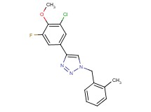 4-(3-chloro-5-fluoro-4-methoxyphenyl)-1-(2-methylbenzyl)-1H-1,2,3-triazole