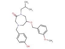4-(4-hydroxybenzyl)-1-isobutyl-6-[(3-methoxybenzyl)oxy]-1,4-diazepan-2-one