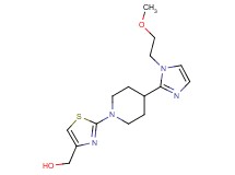 (2-{4-[1-(2-methoxyethyl)-1H-imidazol-2-yl]piperidin-1-yl}-1,3-thiazol-4-yl)methanol