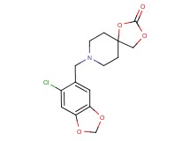 8-[(6-chloro-1,3-benzodioxol-5-yl)methyl]-1,3-dioxa-8-azaspiro[4.5]decan-2-one