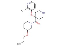2-methyl-3-({4-[(3-propoxypiperidin-1-yl)carbonyl]piperidin-4-yl}oxy)pyridine