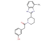 3-{2-[3-(4-methyl-1H-benzimidazol-2-yl)-1-piperidinyl]-2-oxoethyl}phenol