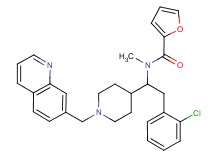 N-{2-(2-chlorophenyl)-1-[1-(7-quinolinylmethyl)-4-piperidinyl]ethyl}-N-methyl-2-furamide
