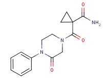 1-[(3-oxo-4-phenyl-1-piperazinyl)carbonyl]cyclopropanecarboxamide
