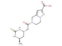 5-{[(4S*,6R*)-6-methyl-2-thioxohexahydropyrimidin-4-yl]acetyl}-4,5,6,7-tetrahydropyrazolo[1,5-a]pyrazine-2-carboxylic acid