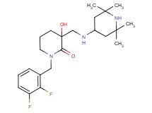 1-(2,3-difluorobenzyl)-3-hydroxy-3-{[(2,2,6,6-tetramethylpiperidin-4-yl)amino]methyl}piperidin-2-one