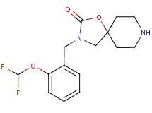 3-[2-(difluoromethoxy)benzyl]-1-oxa-3,8-diazaspiro[4.5]decan-2-one hydrochloride