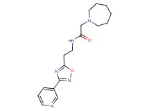 2-azepan-1-yl-N-[2-(3-pyridin-3-yl-1,2,4-oxadiazol-5-yl)ethyl]acetamide