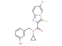 6-chloro-N-cyclopropyl-3-fluoro-N-(3-hydroxybenzyl)imidazo[1,2-a]pyridine-2-carboxamide