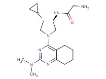 N~1~-{rel-(3R,4S)-4-cyclopropyl-1-[2-(dimethylamino)-5,6,7,8-tetrahydro-4-quinazolinyl]-3-pyrrolidinyl}glycinamide dihydrochloride