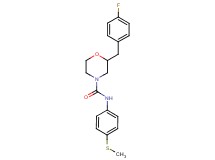 2-(4-fluorobenzyl)-N-[4-(methylthio)phenyl]-4-morpholinecarboxamide