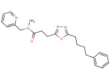 N-methyl-3-[5-(4-phenylbutyl)-1,3,4-oxadiazol-2-yl]-N-(2-pyridinylmethyl)propanamide