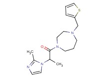 1-[2-(2-methyl-1H-imidazol-1-yl)propanoyl]-4-(2-thienylmethyl)-1,4-diazepane