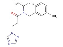 N-isopropyl-N-(3-methylbenzyl)-3-(1H-1,2,4-triazol-1-yl)propanamide