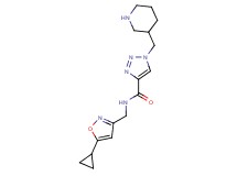 N-[(5-cyclopropylisoxazol-3-yl)methyl]-1-(piperidin-3-ylmethyl)-1H-1,2,3-triazole-4-carboxamide