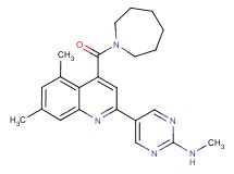 5-[4-(azepan-1-ylcarbonyl)-5,7-dimethylquinolin-2-yl]-N-methylpyrimidin-2-amine