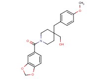 [1-(1,3-benzodioxol-5-ylcarbonyl)-4-(4-methoxybenzyl)piperidin-4-yl]methanol