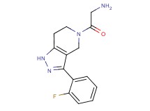 2-[3-(2-fluorophenyl)-1,4,6,7-tetrahydro-5H-pyrazolo[4,3-c]pyridin-5-yl]-2-oxoethanamine