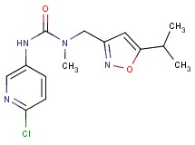 N'-(6-chloropyridin-3-yl)-N-[(5-isopropylisoxazol-3-yl)methyl]-N-methylurea