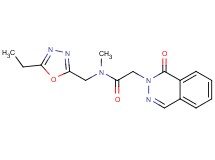 N-[(5-ethyl-1,3,4-oxadiazol-2-yl)methyl]-N-methyl-2-(1-oxophthalazin-2(1H)-yl)acetamide