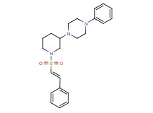 1-phenyl-4-(1-{[(E)-2-phenylvinyl]sulfonyl}-3-piperidinyl)piperazine