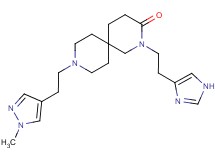 2-[2-(1H-imidazol-4-yl)ethyl]-9-[2-(1-methyl-1H-pyrazol-4-yl)ethyl]-2,9-diazaspiro[5.5]undecan-3-one
